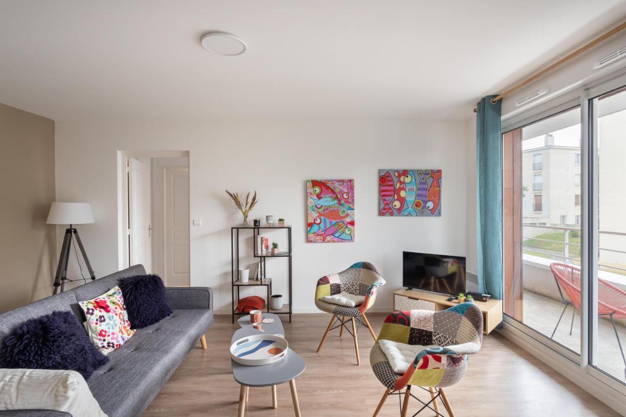 Bahibe - Balcon Et Parking Au Calme Proche Gare Lägenhet Rennes Exteriör bild