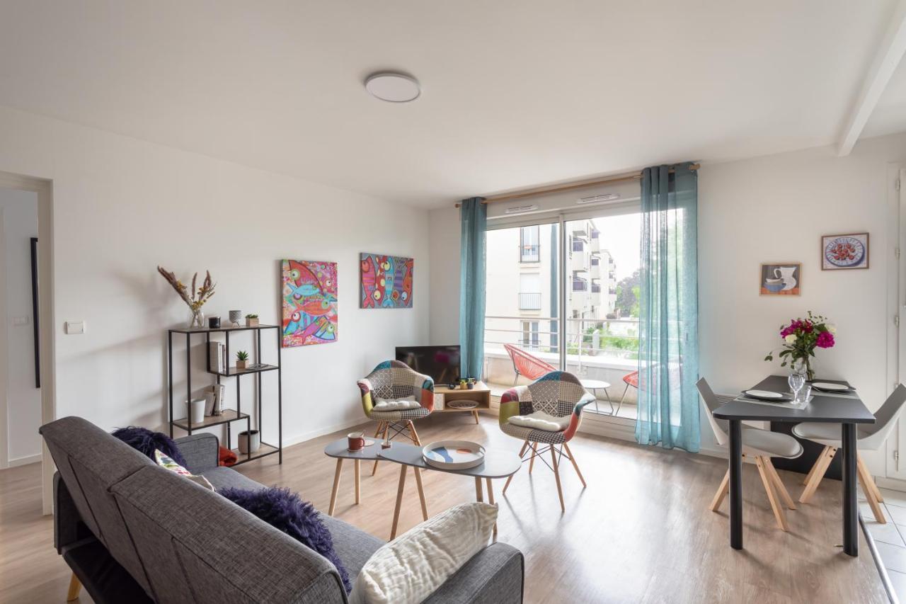 Bahibe - Balcon Et Parking Au Calme Proche Gare Lägenhet Rennes Exteriör bild