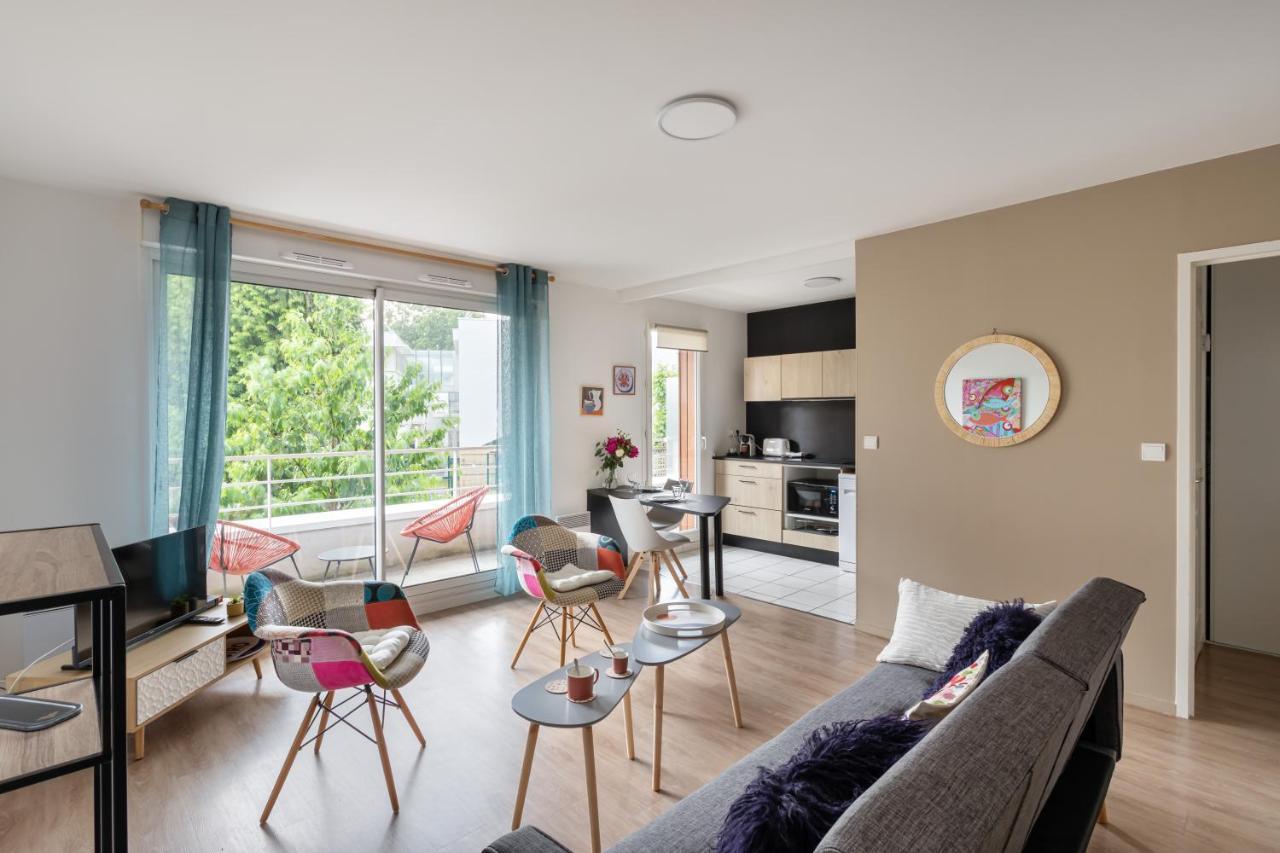 Bahibe - Balcon Et Parking Au Calme Proche Gare Lägenhet Rennes Exteriör bild